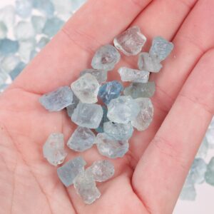 Raw Aquamarine Pieces, Rough Aquamarine Uncut, Aquamarine Crystals, Blue Crystals,  March Birthstone, Rough Gemstones, Raw Gemstones