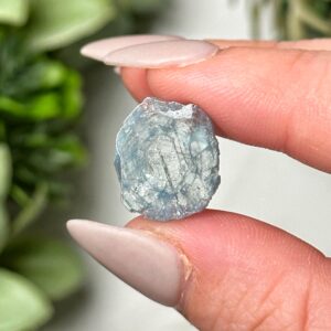 Aquamarine Slice , 1g , - #7 (raw Blue Crystal Specimen, Throat Chakra, Healing Stone, Peace)