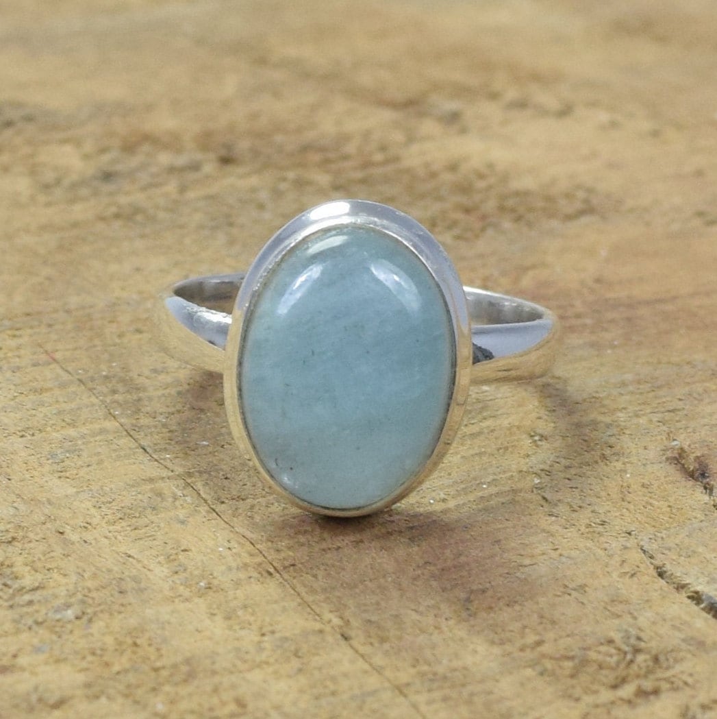 Natural Aquamarine Ring, 925 Sterling Silver, Women Ring, Handmade Jewelry Natural Aquamarine Ring, 925 Sterling Silver, Women Ring, Handmade Jewelry