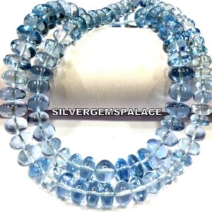 AAAA+ Extremely Rare~Aquamarine Color Smooth Rondelle Beads Sparkly Aquamarine Gemstone Beads Aquamarine Strand Beads Wholesale Price. AAAA+ Extremely Rare~Aquamarine Color Smooth Rondelle Beads Sparkly Aquamarine Gemstone Beads Aquamarine Strand Beads Wholesale Price.
