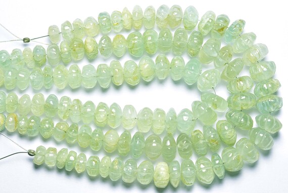 Aquamarine Rondelle Beads - 7 Inches - Natural Hand Carved Aquamarine Carving Rondelles - Size Is 7-9 Mm #1597