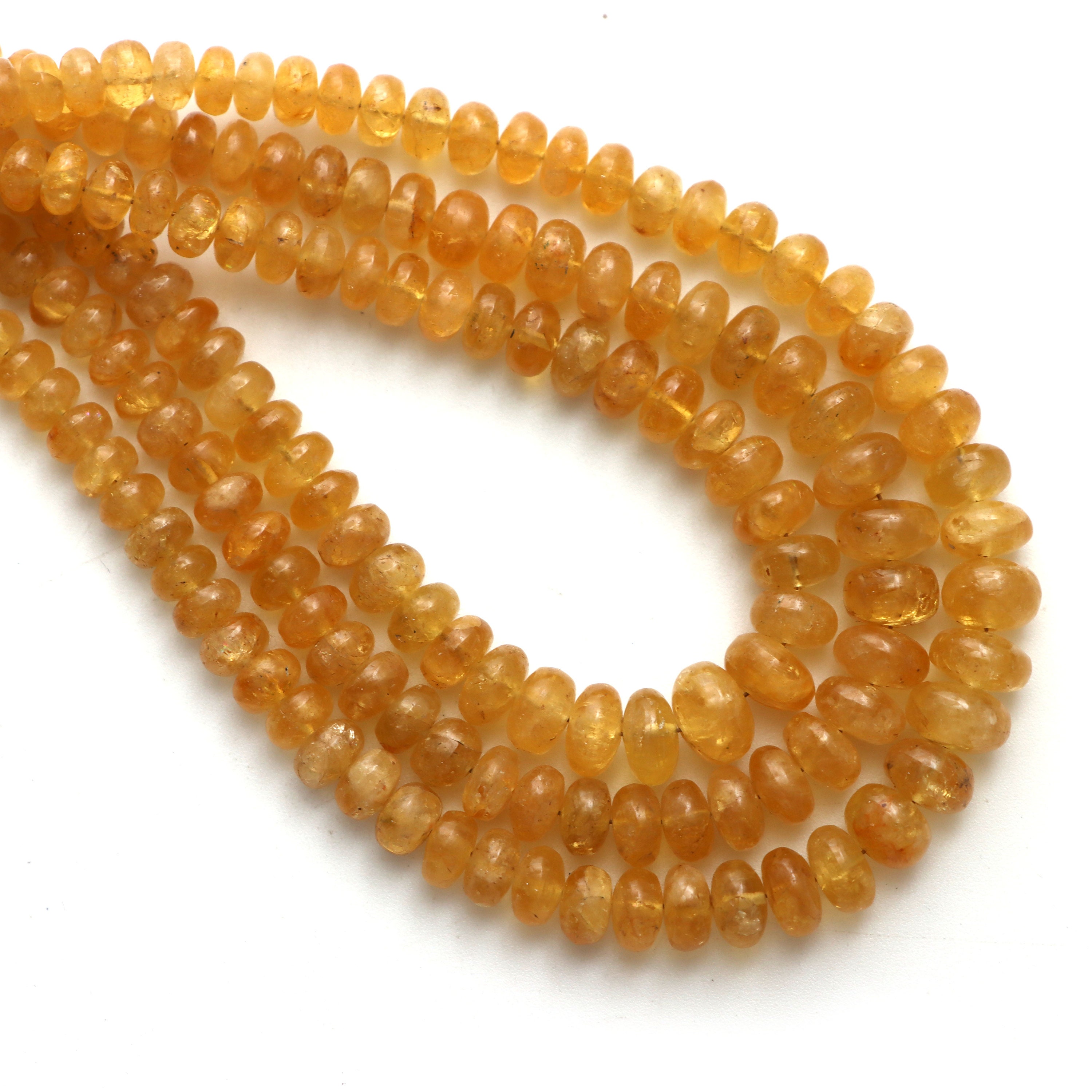 Golden Aquamarine Smooth Rondelle Beads, 4 Mm To 8 Mm, Aquamarine Rondelle Jewelry Making Beads, 8 Inch/ 18 Inch Strand, Price Per Strand
