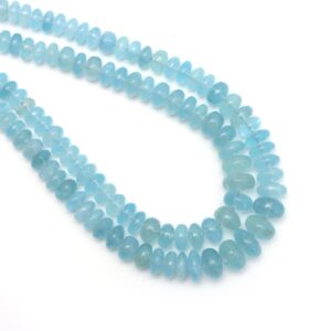 Milky Aquamarine Smooth Rondelle Beads, 5.5 Mm To 8.5 Mm, Aquamarine Jewelry Making Beads, 18 Inches Full Strand, Price Per Strand Milky Aquamarine Smooth Rondelle Beads, 5.5 Mm To 8.5 Mm, Aquamarine Jewelry Making Beads, 18 Inches Full Strand, Price Per Strand