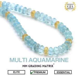 Natural Aquamarine Smooth Rondelle Beads, 7-8mm Multi Aquamarine Rondelle Gemstone Beads, Plain Aquamarine Beads For Jewelry Making, 18" Natural Aquamarine Smooth Rondelle Beads, 7-8mm Multi Aquamarine Rondelle Gemstone Beads, Plain Aquamarine Beads For Jewelry Making, 18"