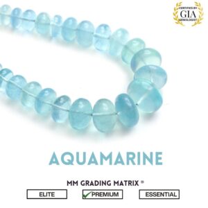 Premium Natural Aquamarine Smooth Rondelle Beads 5.5 Mm To 20.5 Mm - Genuine Gemstones For Jewelry Making, March Birthstone, Calming Blue Premium Natural Aquamarine Smooth Rondelle Beads 5.5 Mm To 20.5 Mm - Genuine Gemstones For Jewelry Making, March Birthstone, Calming Blue