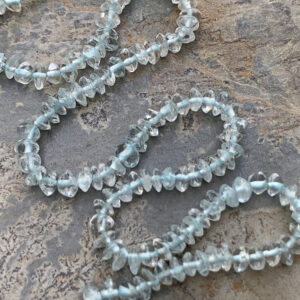 Aquamarine Rondelles, 3.5 Mm, 13 Inch Strand Aquamarine Rondelles, 3.5 Mm, 13 Inch Strand