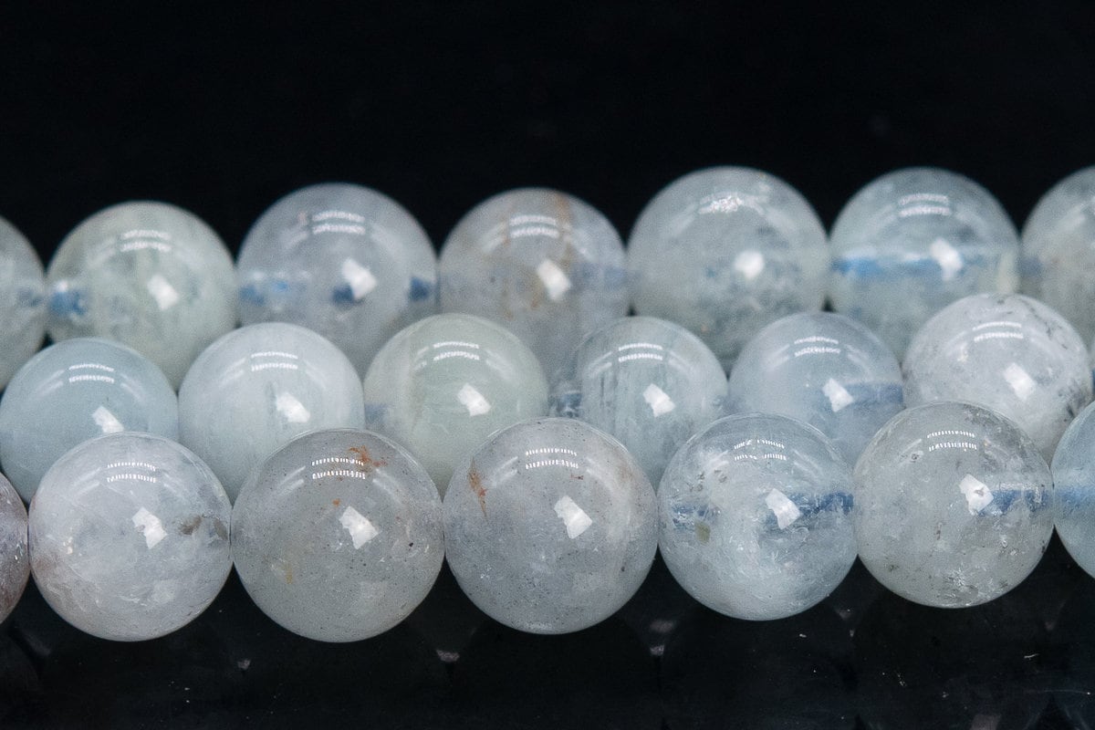 5mm Aquamarine Beads Grade Ab Genuine Natural Gemstone Full Strand Round Loose Beads 15.5" Bulk Lot 1,3,5,10 And 50 (100734-311)