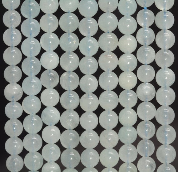 6mm Beryl Aquamarine Gemstone Grade Aaa Blue Round Loose Beads 15 Inch Full Strand Lot 1,2,6,12 (90183624-371)
