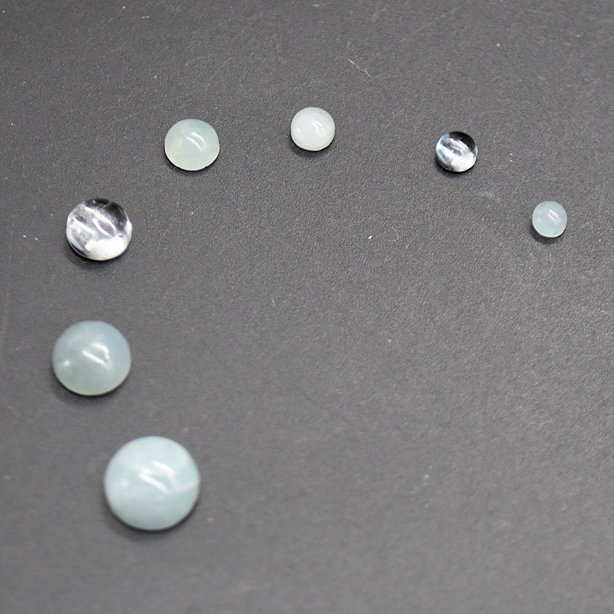 Aquamarine Round Cabochon - 3mm, 4mm, 5mm, 6mm, 7mm, 8mm Sizes - Grade Aa