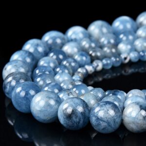 Natural Devil Blue Aquamarine Gemstone Grade Aa Round 4mm 6mm 7mm 8mm 9mm 10mm 11mm 12mm Loose Beads (d488)