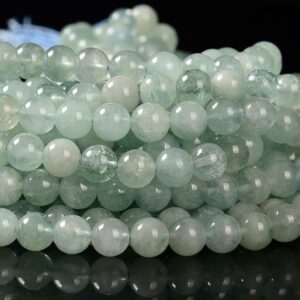 Natural Aquamarine Gemstone Grade AAA Round 8MM Loose Beads (D579)