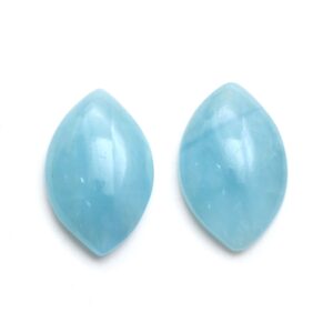 Clearance-stabilized Aquamarine Smooth Marquise Loose Gemstone, 18x28 Mm, Aquamarine Jewelry Handmade Gift For Women, 1 Pair