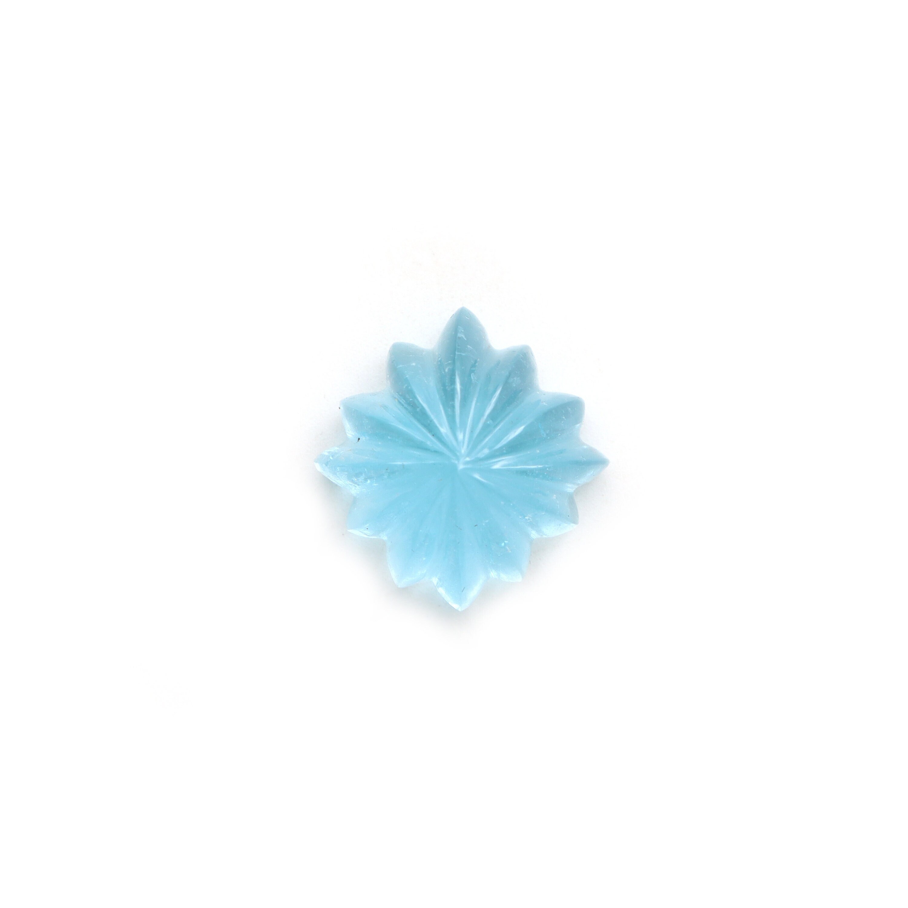 Aquamarine Cushion Carving Loose Gemstone, 15x15 Mm, Aquamarine Jewelry Making Gemstone, 1 Piece