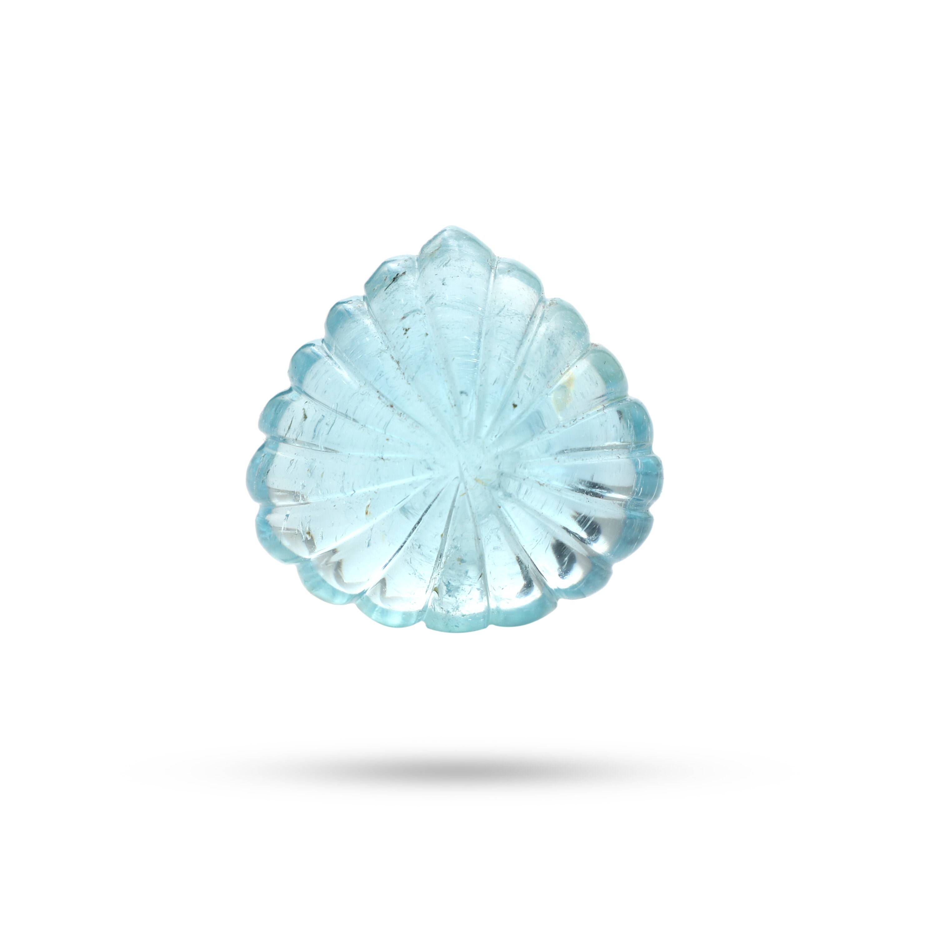 Natural Aquamarine Heart Carving Loose Gemstone, 27x28 Mm, Aquamarine Carving Heart Jewelry Making Gemstone, 1 Piece