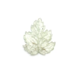 Natural Aquamarine Leaf Carving Loose Gemstone, 35x37.5 Mm, Aquamarine Leaf Jewelry Making Gemstone, 1 Piece