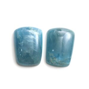 Natural Aquamarine Smooth Taper Shape Loose Gemstone, 29x41 Mm, Aquamarine Handmade Jewelry Making, Gift For Her, Pair ( 2 Pieces )