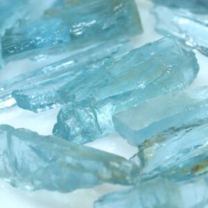 Raw Aquamarine Gemstone Lot: Natural Loose Gemstone Pendants (29.95 Ct)
