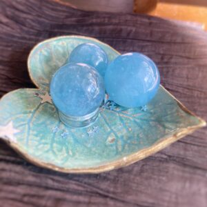Aquamarine Sphere: Healing Crystal Balls, Throat Chakra, Intuitively Chosen