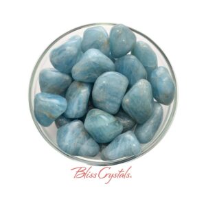 1 Xl Aquamarine Tumbled Stone Semi Rough For Courage #at12 1 Xl Aquamarine Tumbled Stone Semi Rough For Courage #at12