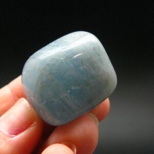 Genuine Blue Aquamarine Tumbled Stone From Brazil - 1.1" - 22.62 Grams