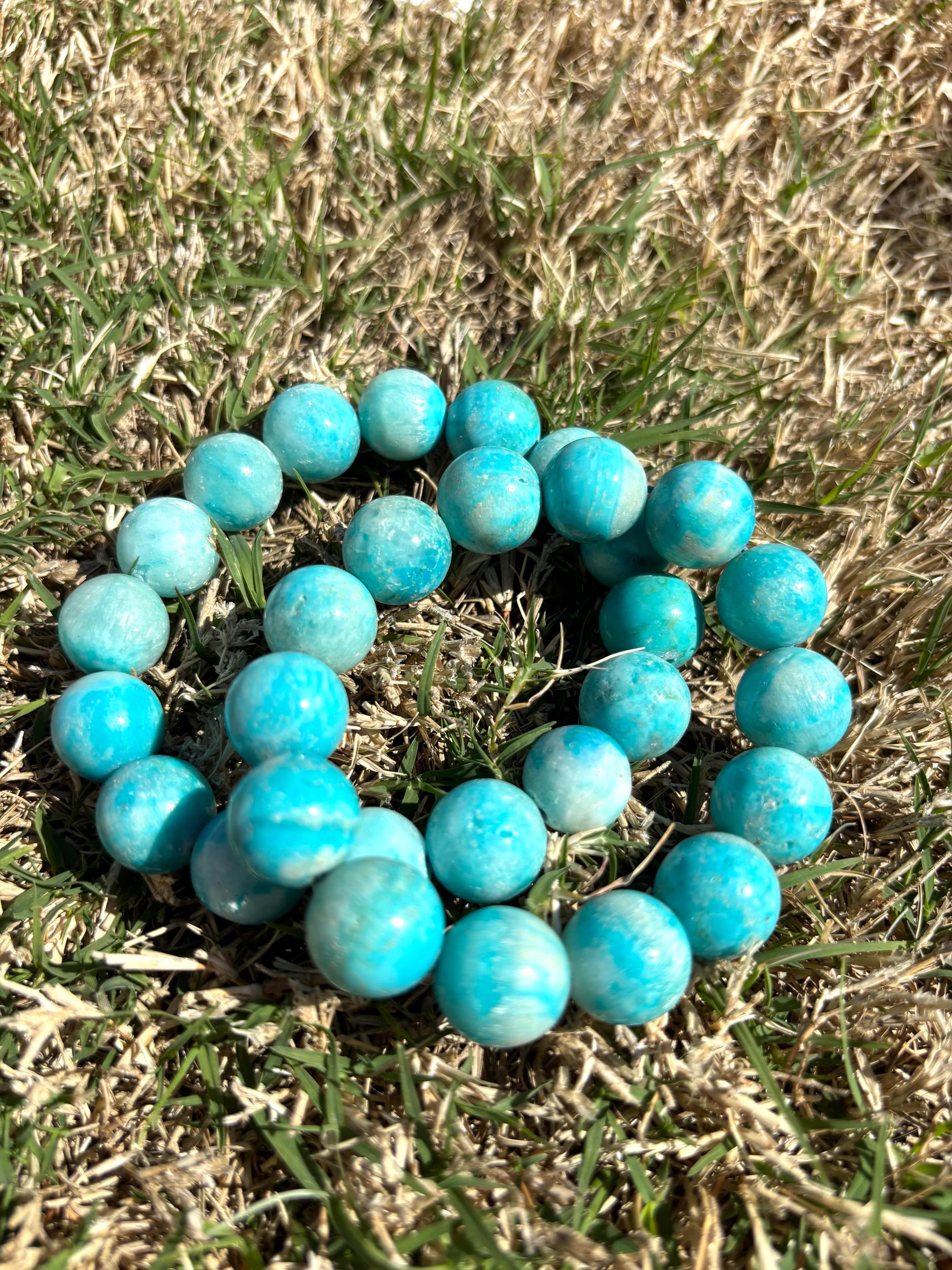 14.5mm Aragonite Calcite Stretchy Bracelet