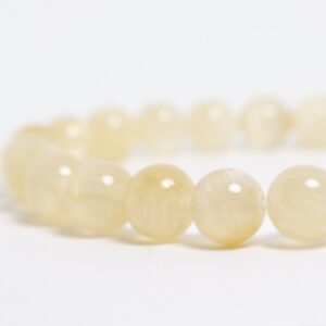 8mm Yellow Aragonite (Afghanistan) Stretch Bracelet
