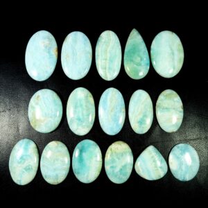 Awesome~ Blue Aragonite Gemstone. Natural Aragonite Cabochon. Aragonite Crystal Polished Mix Shape Loose For Jewelry.