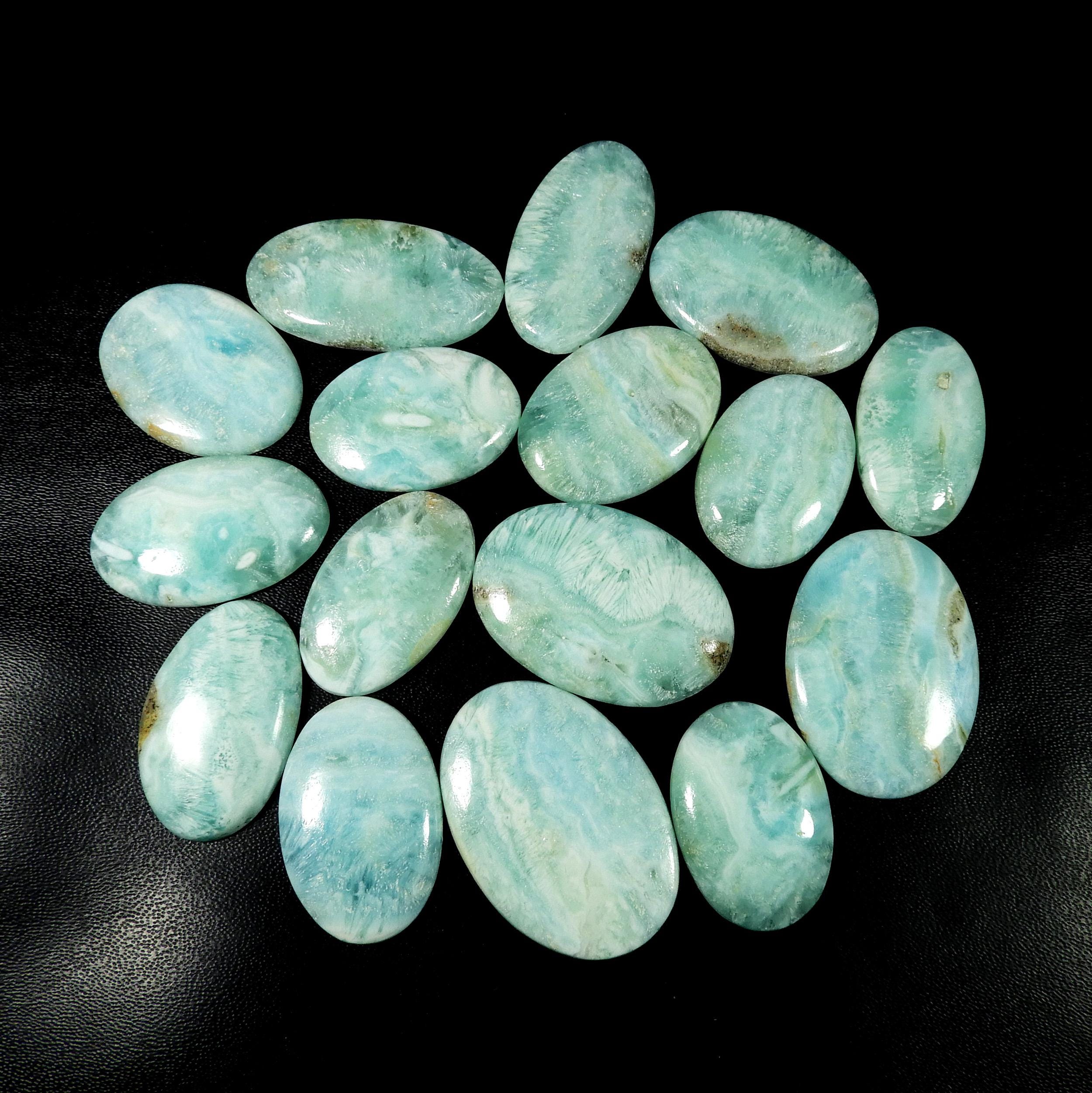 Blue Aragonite Cabochon. Natural Aragonite Gemstone. Wholesale Price Aragonite Crystal Polished Oval Shape Loose For Jewelry. Blue Aragonite Cabochon. Natural Aragonite Gemstone. Wholesale Price Aragonite Crystal Polished Oval Shape Loose For Jewelry.