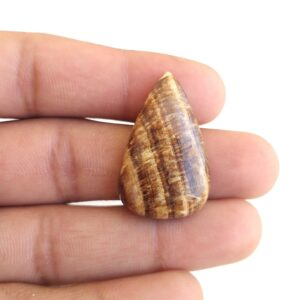 Pear Aragonite Cabochon: Natural Healing Crystal Gemstone, 28.7 Carat