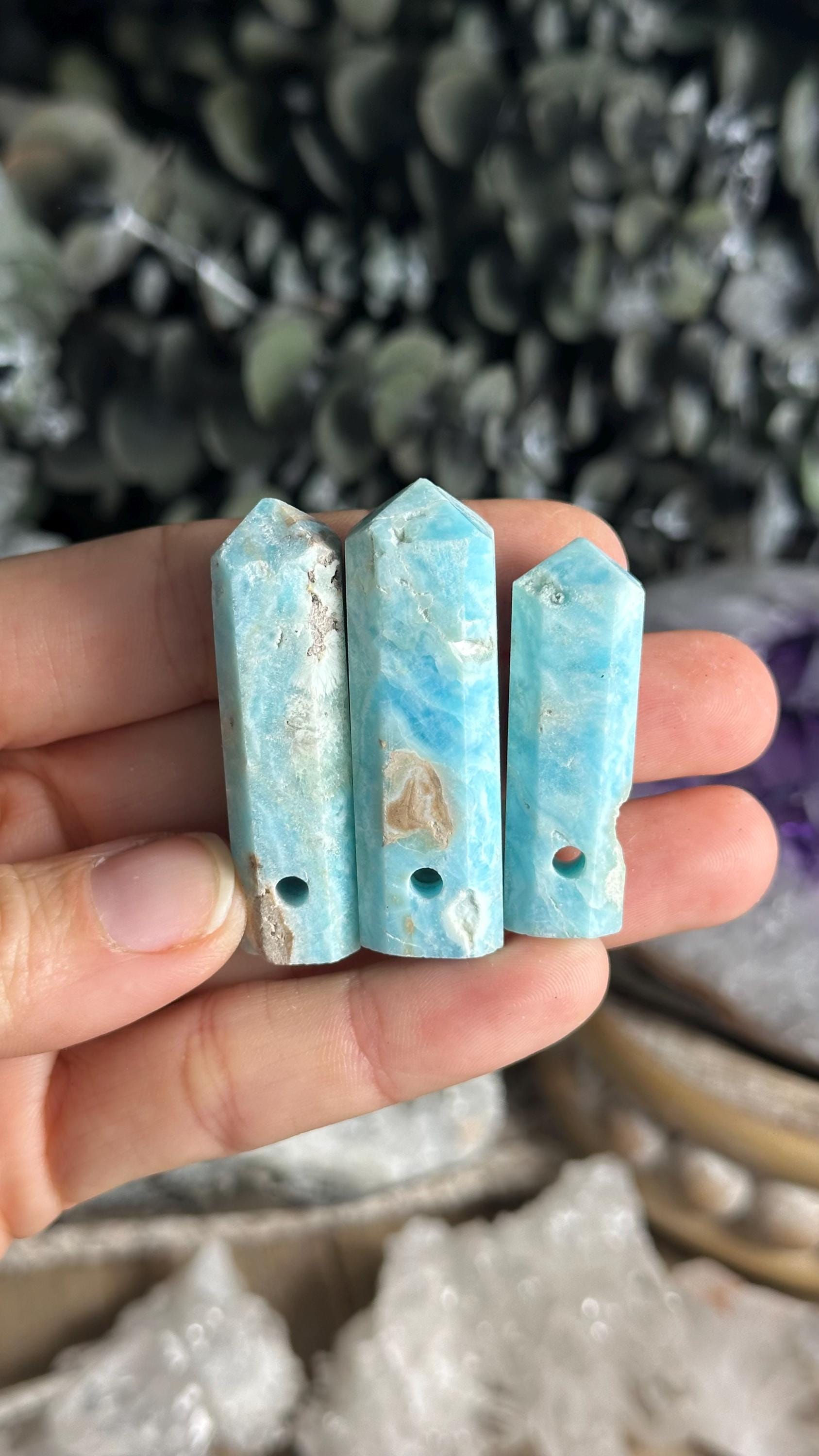 Mini Blue Aragonite Tower