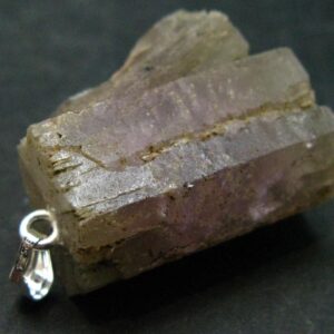 Terminated Aragonite Crystal Silver Pendant From Spain - 1.4" - 17.23 Grams