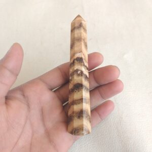Polished Aragonite Stone Point: 4.6'' Healing Metaphysical Home Decor