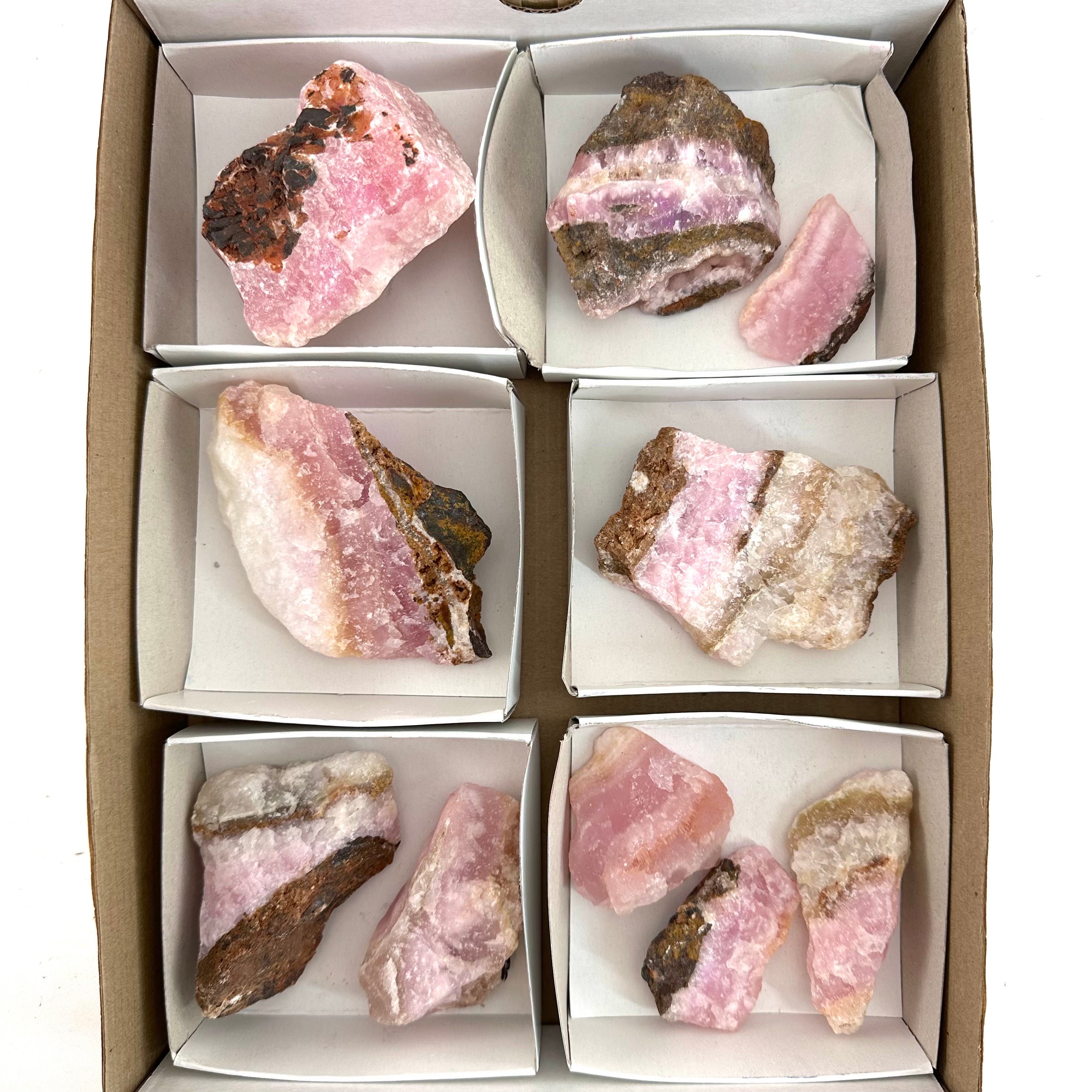 1kg Pink Aragonite Wholesale Lot | Raw Crystal Cluster, Natural Mineral Specimen
