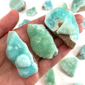 Raw Blue Aragonite Crystal Cluster | Mineral Specimen