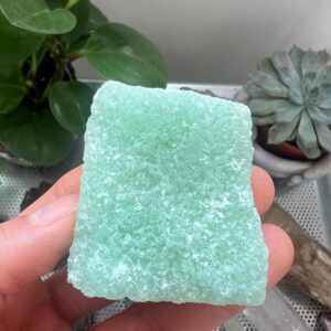 Raw Blue-Green Aragonite Specimen (54g, 4.5cm x 4cm) Raw Blue-Green Aragonite Specimen (54g, 4.5cm x 4cm)