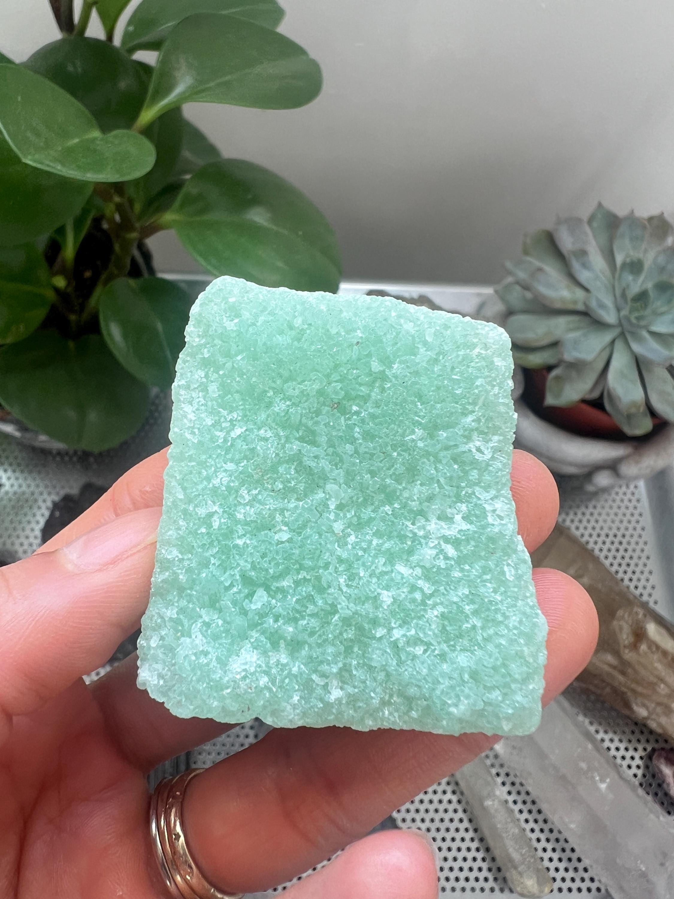 Raw Blue-green Aragonite Specimen (54g, 4.5cm X 4cm)