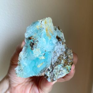 Blue Aragonite Healing Crystal Specimen: Raw Gemstone For Communication & Calm, 3.37" Blue Aragonite Healing Crystal Specimen: Raw Gemstone For Communication & Calm, 3.37"