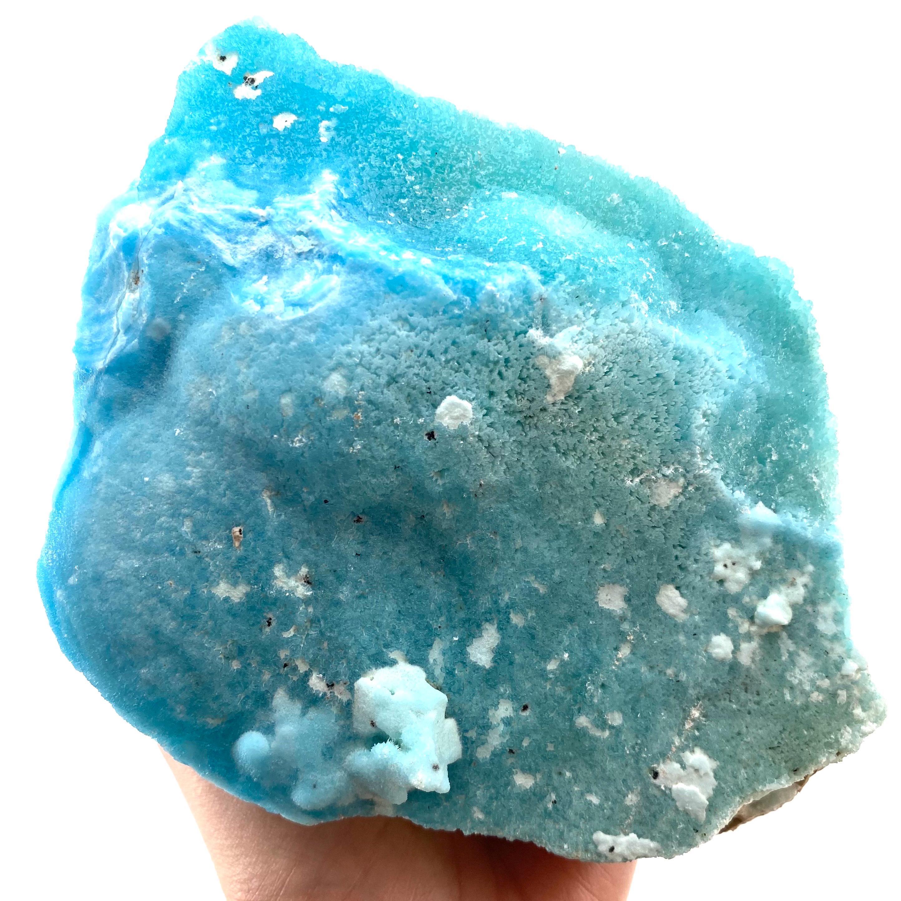 Raw Blue Aragonite Specimen | Botryoidal Crystal From Afghanistan