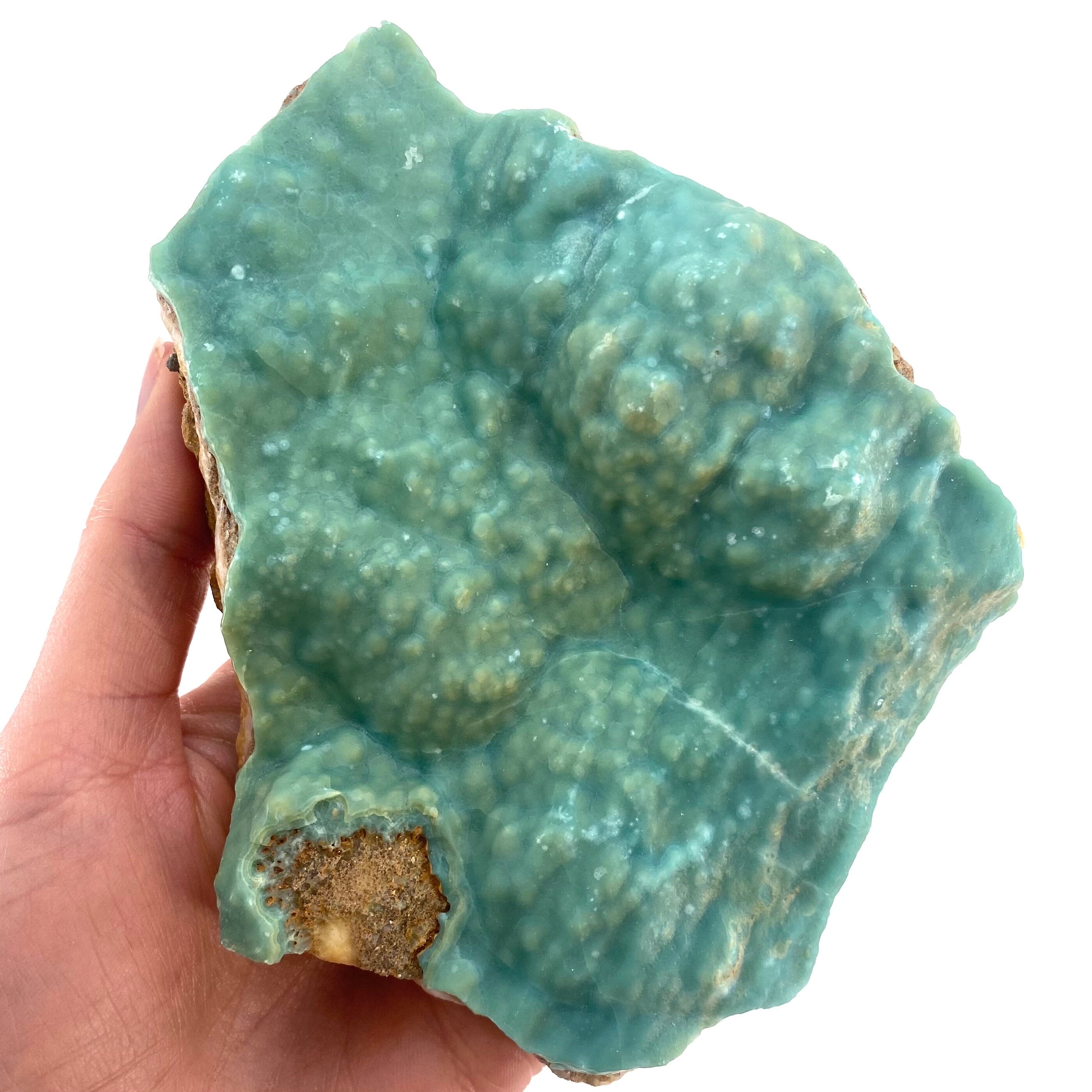 Blue Aragonite Specimen | Raw Botryoidal Crystal From Afghanistan