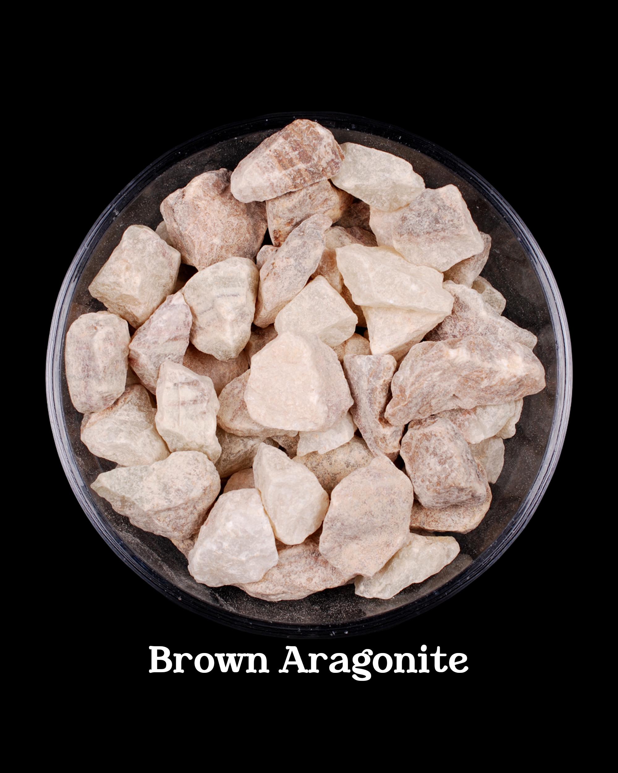 Raw Brown Aragonite Stone, Natural, Rough Earth Healer Specimen Emotional Stability And Stress Relief