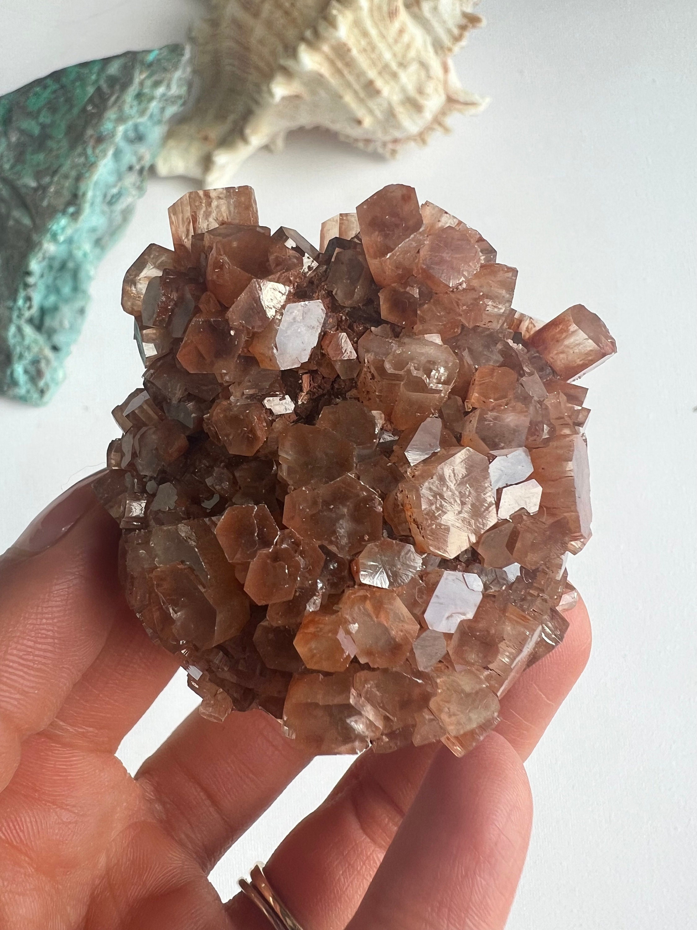 Raw Aragonite Cluster: Mineral Specimen, Aragonite Crystal