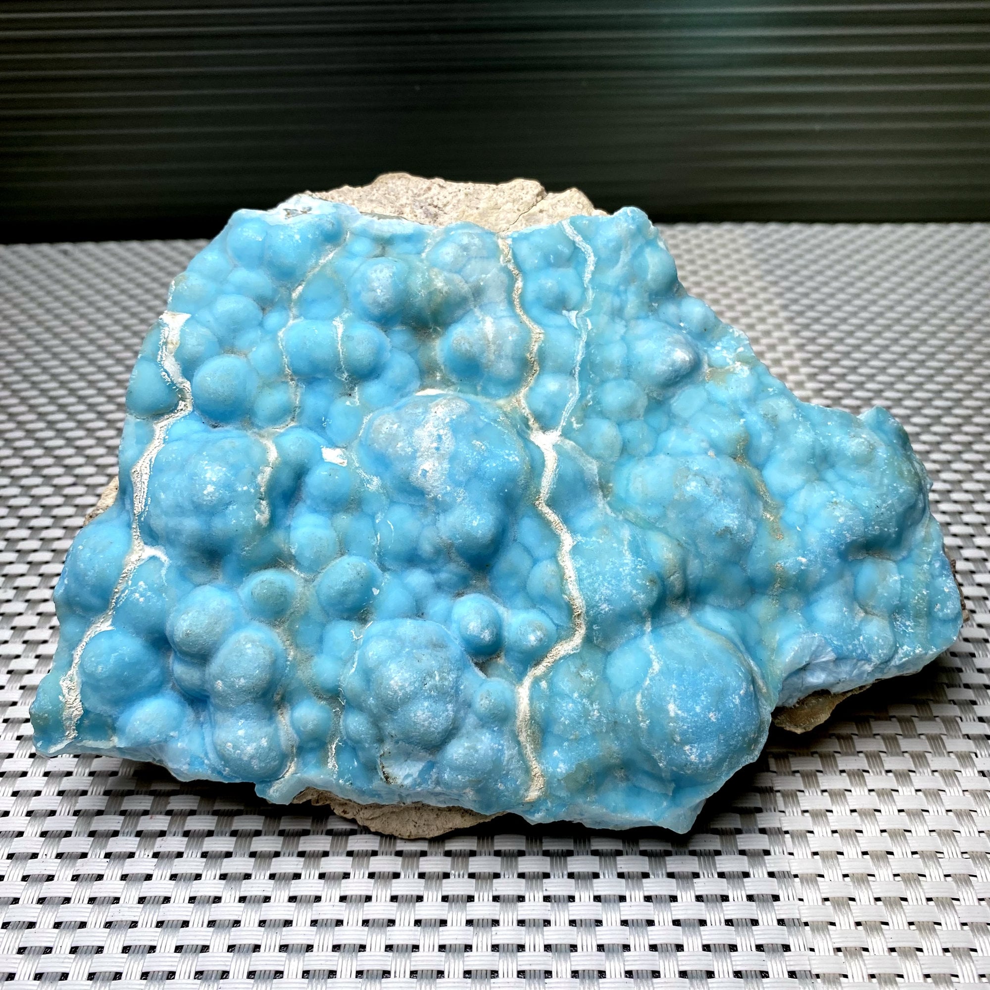 Large Blue Aragonite Mineral Specimen,stunning Raw High Quality Rough Natural Blue Aragonite Cluster,collector Grade Aragonite Specimen Gift