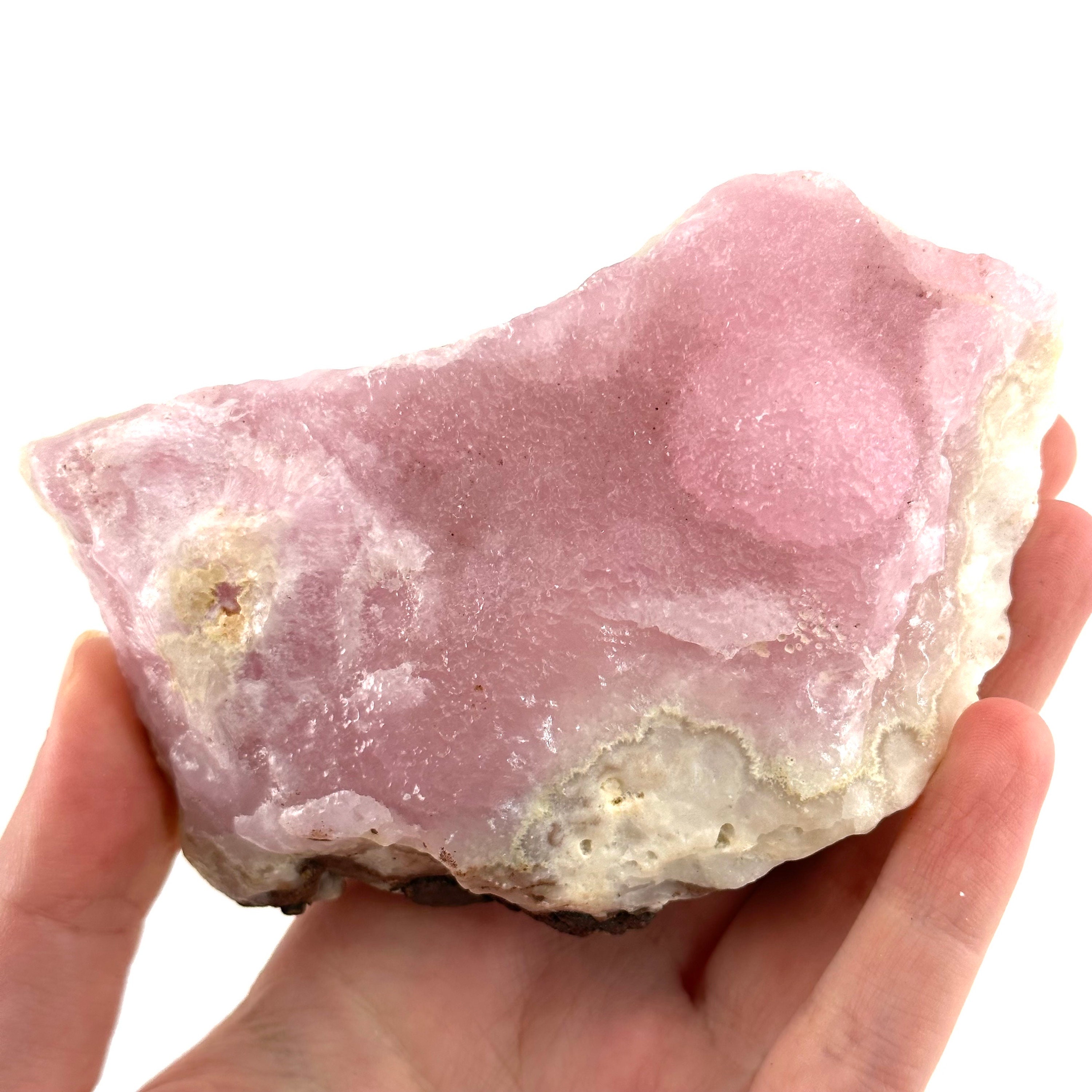 Pink Aragonite | Raw Crystal Cluster, Natural Mineral Specimen