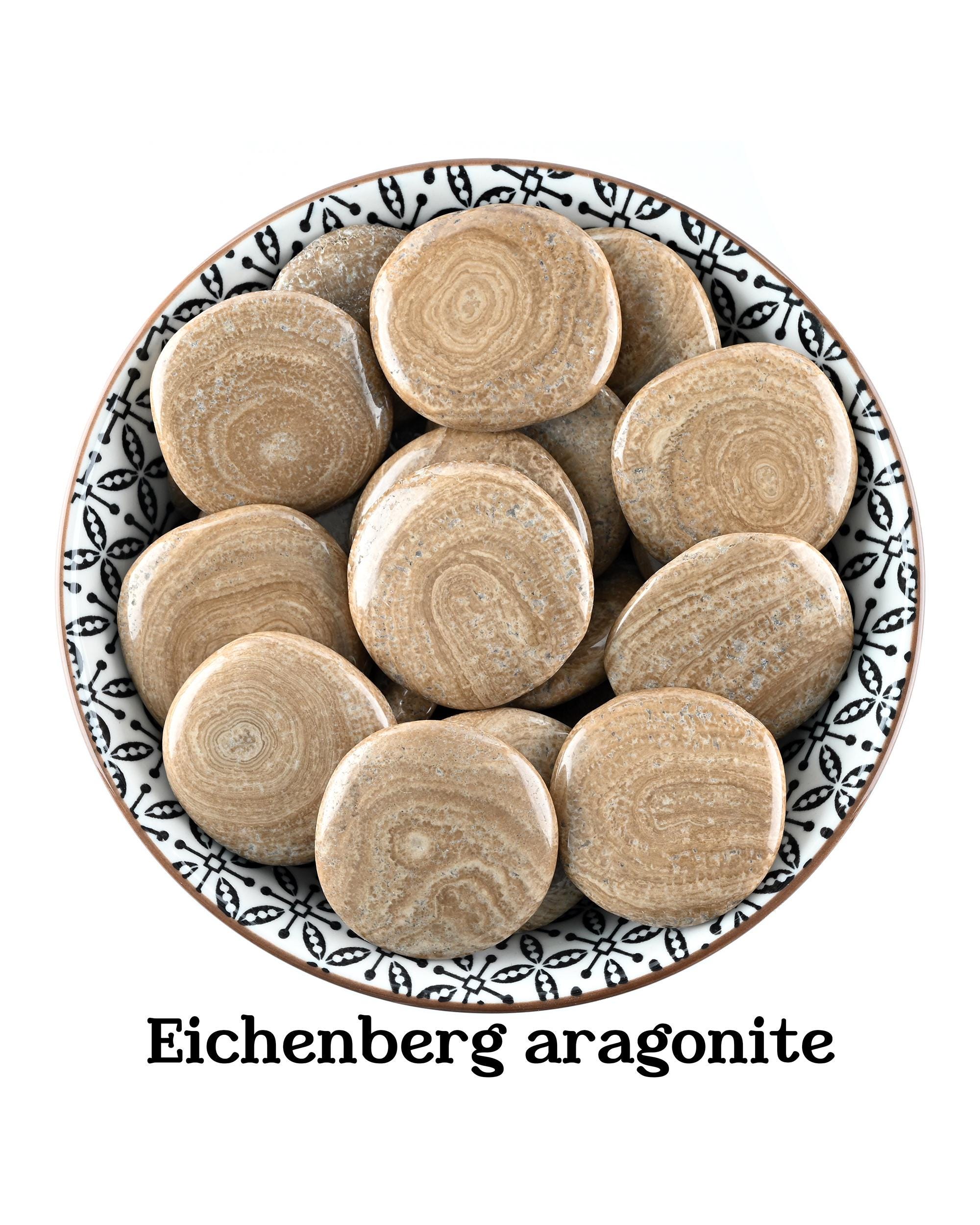 Aragonite Eichenberg Palm Stone, Deep Grounding And Stability, Zebra Altar Gem