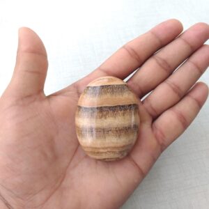 Handmade Polished Aragonite Palm Stone: Healing Crystal, Home Decor (57x43x23 MM, 88.5 Grams Handmade Polished Aragonite Palm Stone: Healing Crystal, Home Decor (57x43x23 MM, 88.5 Grams