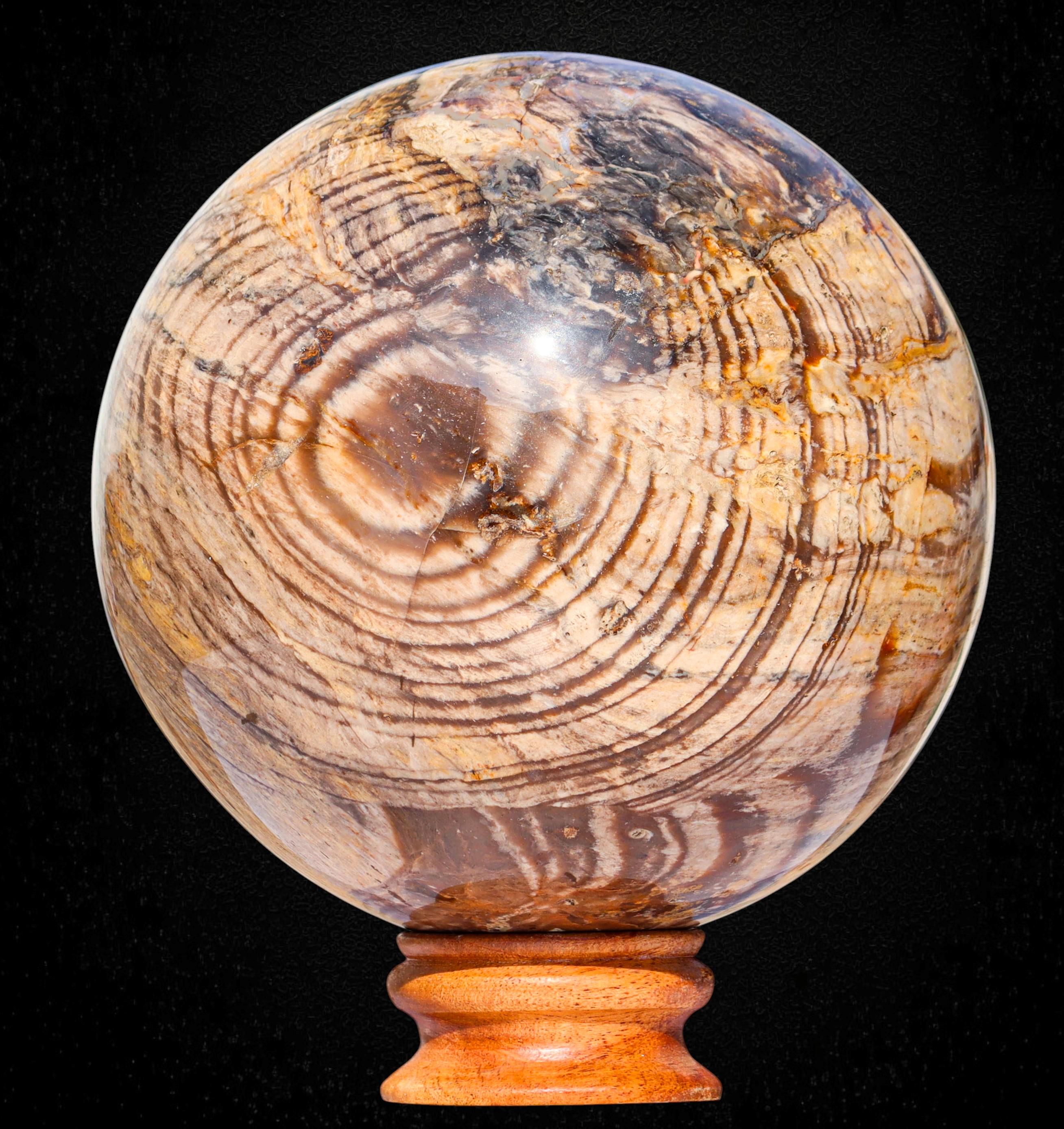Large Brown Aragonite Sphere 180mm 8kg Morocco Crystal Ball Rare Gemstone Energy Healing Decor
