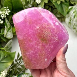 Pink Aragonite Freeform | 509g | - #2 (polished Crystal Chunk, Heart Chakra, Healing Stone, Love) Pink Aragonite Freeform | 509g | - #2 (polished Crystal Chunk, Heart Chakra, Healing Stone, Love)