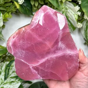 Pink Aragonite Freeform | 1241g | - #3 (polished Crystal Chunk, Heart Chakra, Healing Stone, Love) Pink Aragonite Freeform | 1241g | - #3 (polished Crystal Chunk, Heart Chakra, Healing Stone, Love)