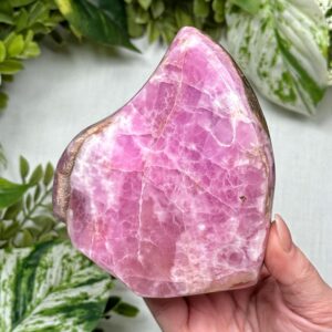 Pink Aragonite Freeform | 618g | - #4 (polished Crystal Chunk, Heart Chakra, Healing Stone, Love) Pink Aragonite Freeform | 618g | - #4 (polished Crystal Chunk, Heart Chakra, Healing Stone, Love)