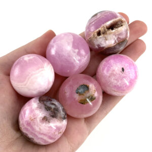 Pink Aragonite Sphere | Polished Natural Crystal Ball